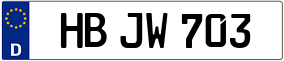 Trailer License Plate